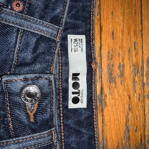 Topshop Moto Jeans Straight Leg - Picture 3 of 3